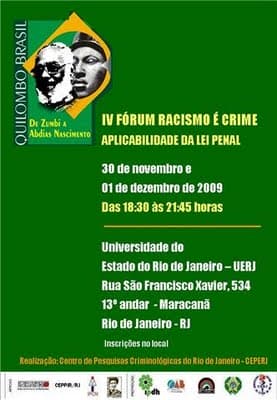 UERJ Sedia IV Fórum Racismo é Crime