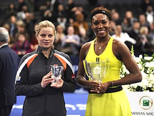Venus conquista exibição de Nova York com vitória sobre Clijsters