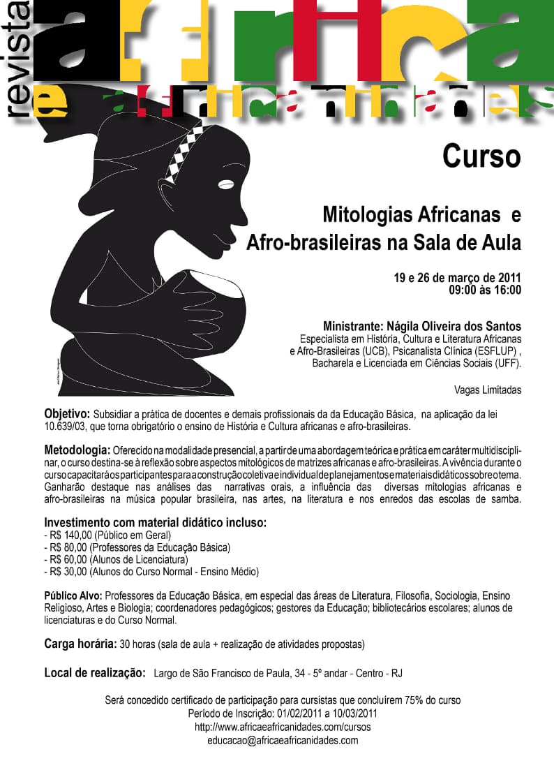 Curso: Literatura, história e cultura afro-brasileira na sala de aula