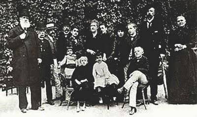 D. Pedro II e a família já no exílio