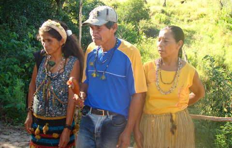 Guaranes de la comunidad de Ypoi en el estado de Mato Grosso do Sul