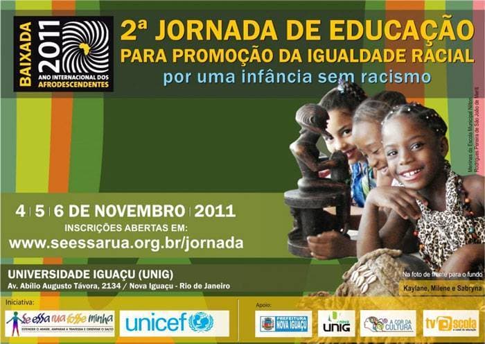 II Jornada de Educação para a Igualdade Racial por Uma Infância sem Racismo – Rio de Janeiro