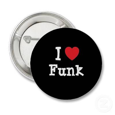 i love funk heart custom personalized button