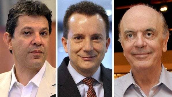 Russomanno tem 34%, Haddad, 18%, e Serra, 17%, diz Ibope