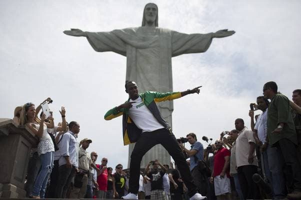 Em visita ao Brasil, Usain Bolt diz que está ansioso para correr nas Olimpíadas do Rio em 2016