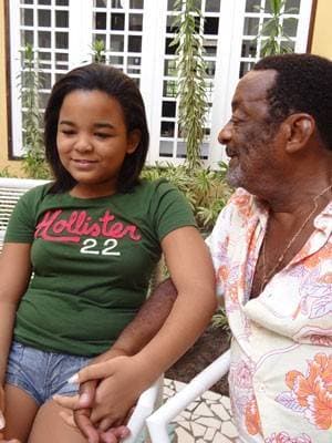 'Ele é um pai muito carinhoso', diz filha Luz Morena. (Foto: Luna Markman/ G1)