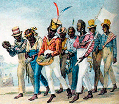 negros kalimbistas gravura Jean-Baptiste-Debret