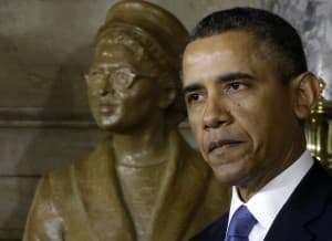 Obama inaugura estátua de Rosa Parks