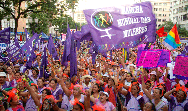 Brasil sedia encontro da Marcha Mundial das Mulheres pela primeira vez