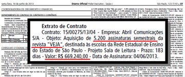Sem alarde da mídia, Alckmin renova 5,2 mil assinaturas da Veja