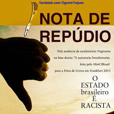 NOTA DE REPÚDIO - Racismo Brasileiro Em Frankfurt