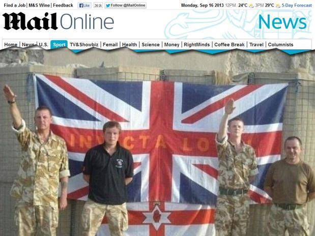 Foto de soldados britânicos fazendo saudação nazista é investigada
