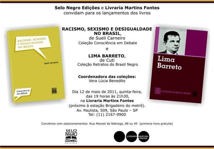 12/05 – Sueli Carneiro e Cuti autografam seus livros na Livraria Martins Fontes