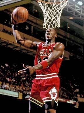 Michael Jordan at Boston Garden