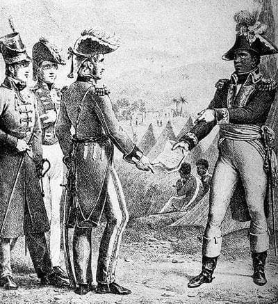 O General Maitland encontra-se com Toussaint para discutir o tratado secreto