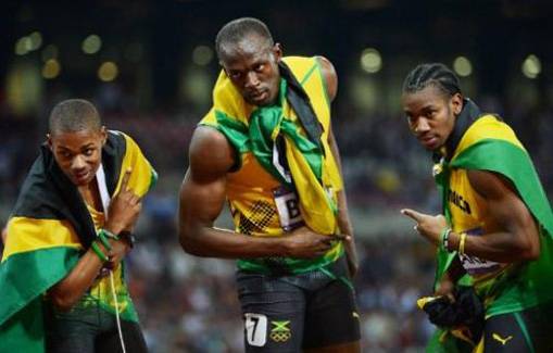 Os Herois velocistas da Jamaica