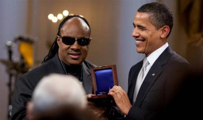 Stevie Wonder e Barback Obama