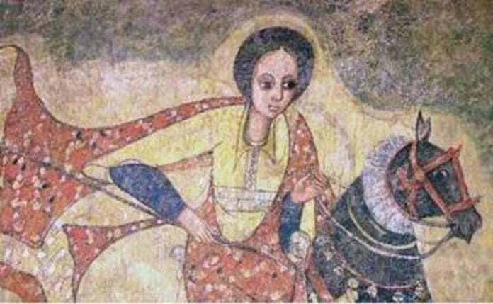 Queen Yodit Gudit was a legendary, non-Christian Queen (flourished c.960) who laid waste to Axum and its countryside, destroyed churches and monuments, and attempted to exterminate the members of the ruling Axumite dynasty. Her deeds are recorded in the oral tradition and mentioned incidentally in various historical accounts.She is a descendant of the Falashas of Ethiopia.