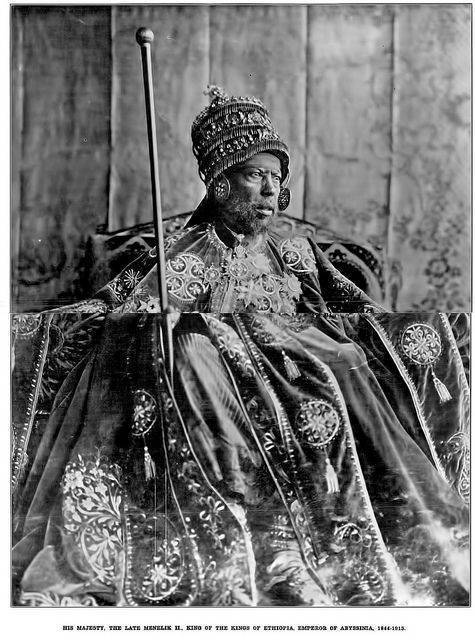 His Majesty Menelik II, King of the Kings of Ethiopia, Emperor of Abyssinia 1844-1913