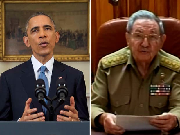 Obama e Raúl Castro anunciam retomada das relações de Cuba e EUA