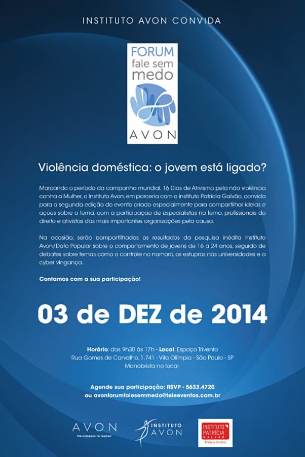 Instituto Avon discute violência doméstica e o crime da cybervingança no Fórum Fale sem Medo