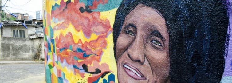 Dodô da Portela é homenageada em grafite