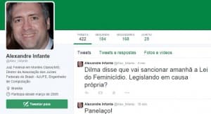 Em pleno Dia da Mulher, juiz federal brinca com “assassinato” de Dilma