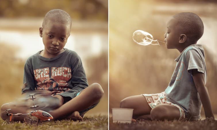 Fotógrafo consegue captar a pureza da infância em série adorável