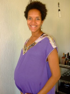 Imagem de jornalista grávida é de 2011; foto foi usada em postagem falsa de rede social (Foto: Raíssa Gomes/Arquivo pessoal)