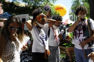 Ato em protestos contra os altos índices de feminicídios na região do Cariri. Em 31 de Maio, na cidade de Barbalha (CE) (Imagem: Arquivo Pessoal)