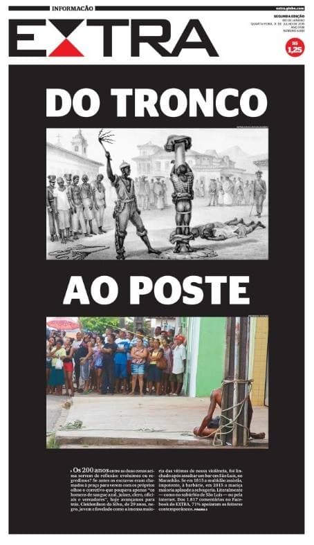 Em capa histórica, jornal estampa o atraso do Brasil