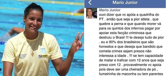Joanna Maranhão é ameaçada após criticar a redução da maioridade penal