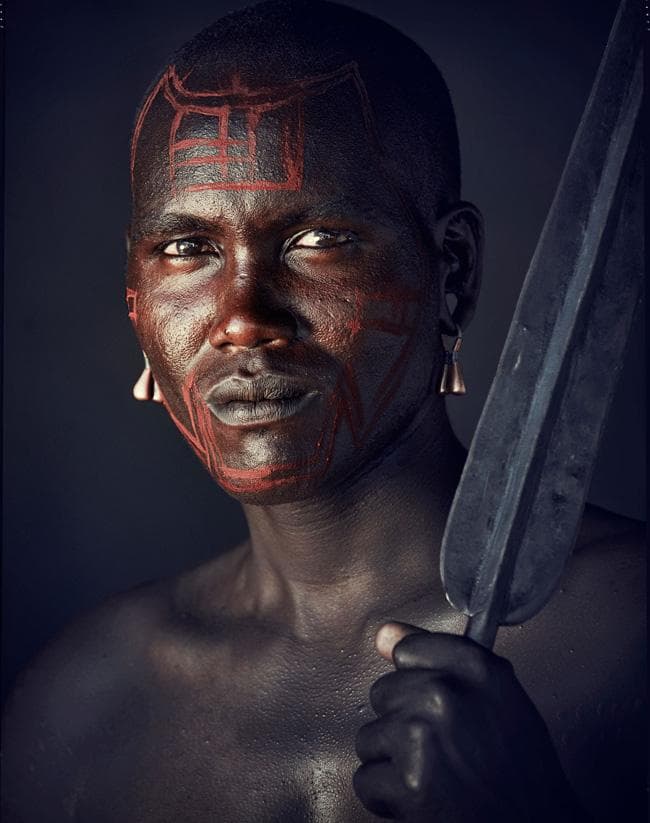 Guerreiro da tribo Masai, Quênia