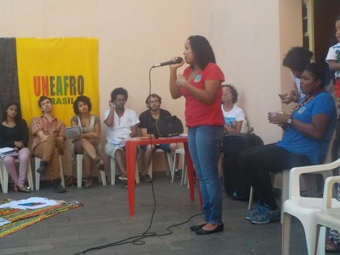 Cidinha Silva, professora da rede municipal de SP, militante feminista e membro do Núcleo Uneafro Cohab II – Itaquera.