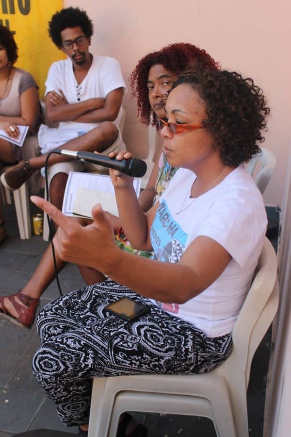 Luciana Araújo, jornalista, feminista e militante do Núcleo Impulsor da Marcha das Mulheres Negras 2015