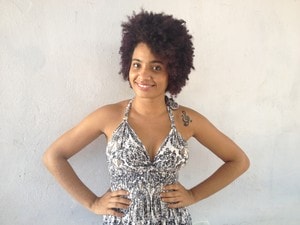 Megh Araújo assumiu os cabelos naturais há quase 2 anos (Foto: Fabiana Figueiredo/G1)