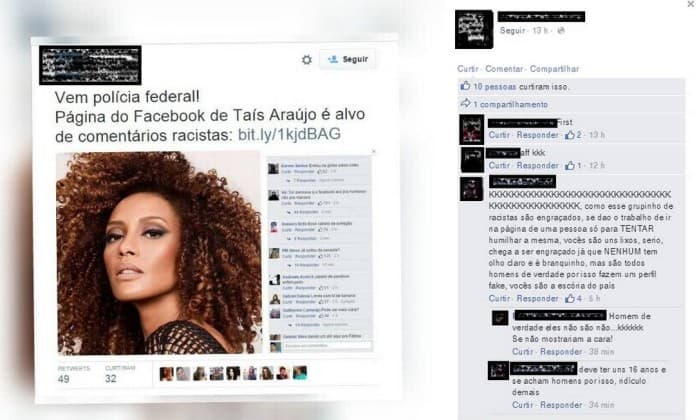 O linchamento de Taís Araújo é fruto da ideia de que no Facebook tudo é permitido