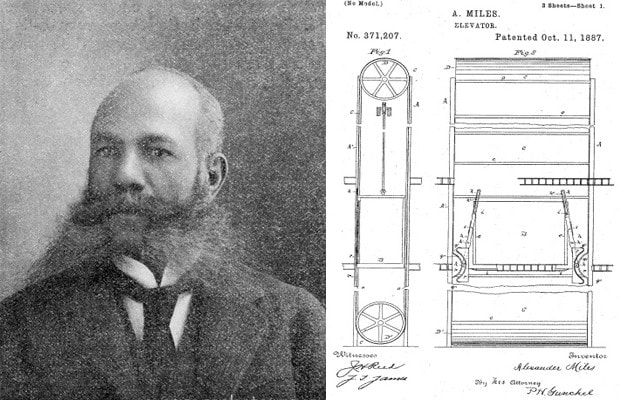 O americano Alexander Miles (1838 -1918) é conhecido por ser o inventor do elevador.