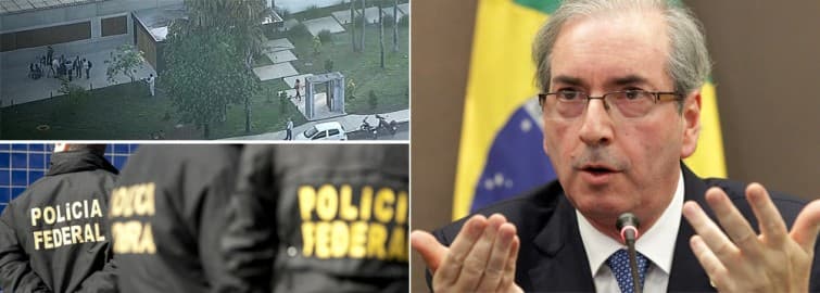 PF faz busca e apreensão na residência de Eduardo Cunha