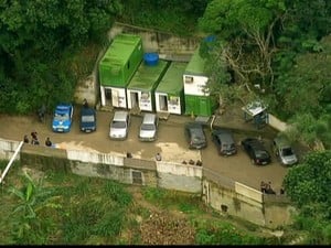 Amarildo teria sido torturado e morto na base da UPP da Rocinha, Zona Sul do Rio (Foto: Reprodução GloboNews)