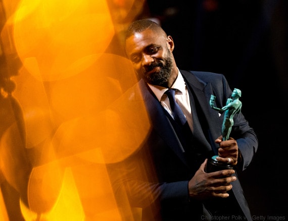 LOS ANGELES, CA - JANUARY 30: (EDITORS NOTE: This image has been altered digitally) Idris Elba receives the award for Outstanding Performance by a Male Actor in a Supporting Role for 'Beasts of No Nation' onstage during The 22nd Annual Screen Actors Guild Awards at The Shrine Auditorium on January 30, 2016 in Los Angeles, California. (Photo by Christopher Polk/Getty Images for Turner)