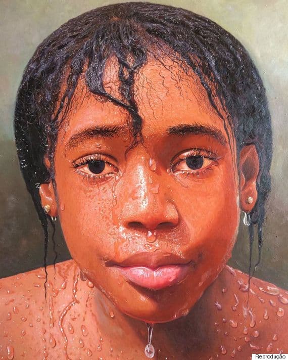 Este pintor nigeriano faz obras de arte hiper-realistas que parecem fotografias de verdade