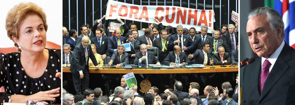 Câmara aprova golpe parlamentar contra Dilma