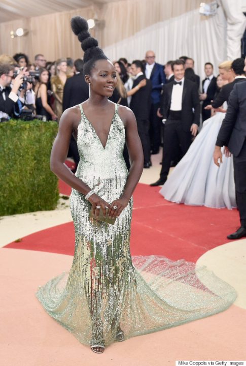 NEW YORK, NY - MAY 02: Lupita Nyong'o attends the "Manus x Machina: Fashion In An Age Of Technology" Costume Institute Gala at Metropolitan Museum of Art on May 2, 2016 in New York City. (Photo by Mike Coppola/Getty Images for People.com)