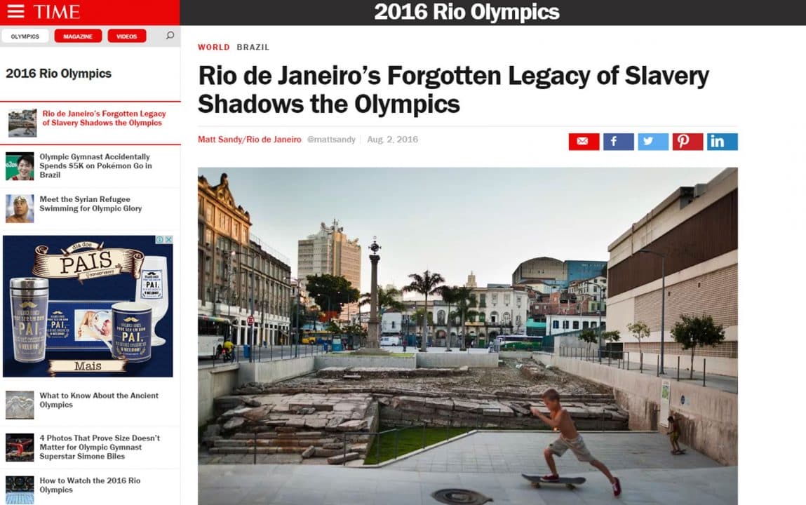 ‘Time’ comenta o ‘esquecido legado’ da escravidão no Rio de Janeiro