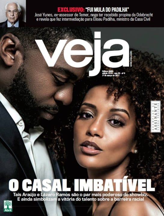 A capa da VEJA com Taís Araújo e Lázaro Ramos irritou muitos leitores da revista