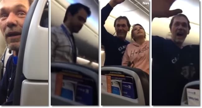 Homem é retirado de avião após comentários racistas e passageiros comemoram