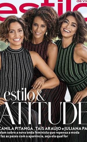 No mês do Dia Internacional da Mulher, revista une Camila Pitanga, Taís Araújo e Juliana Paes em capa