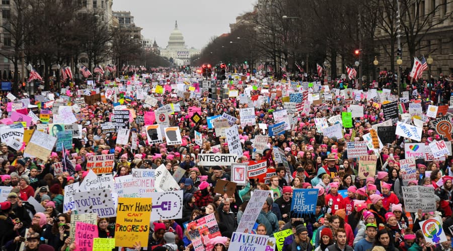 A Marcha das Mulheres contra Trump se tornou ‘indispensável’ nos EUA