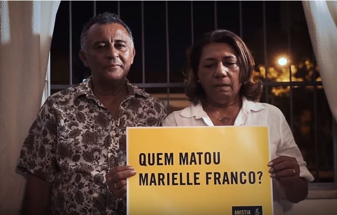 Anistia Internacional grava vídeo comovente com parentes de Marielle Franco. Veja aqui